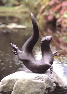 LAURENCE BRODERICK OTTER SCULPTURES