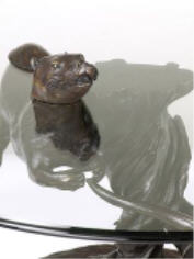 Bronze Otter Sculpture coffee table (Mark Stoddart)