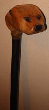 Otter Design hand-carved walking stick