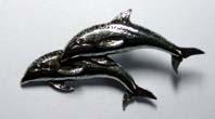 Pewter Dolphin Badge